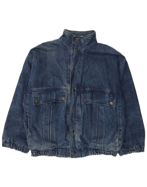 Giacca di jeans vintage da uomo UK 42 XL in cotone blu