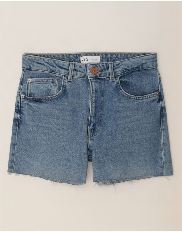 Zara Womens Denim Shorts EU 36 XS W26 Blue