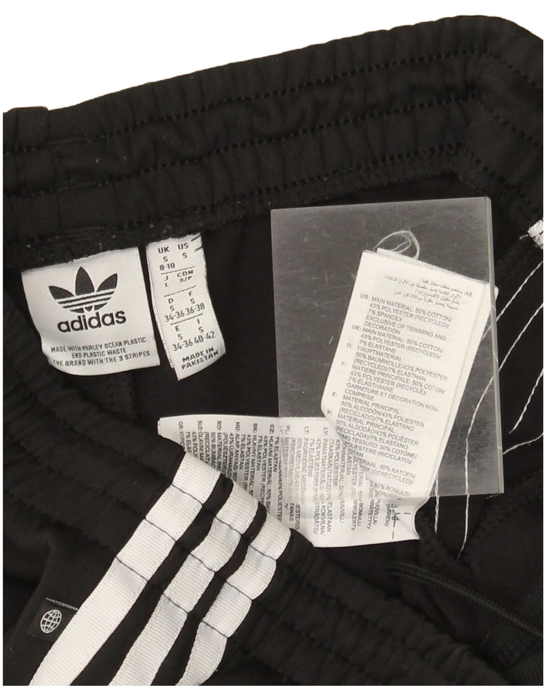Pantaloni da tuta ADIDAS Aeroready da donna UK 8/10 piccoli cotone nero