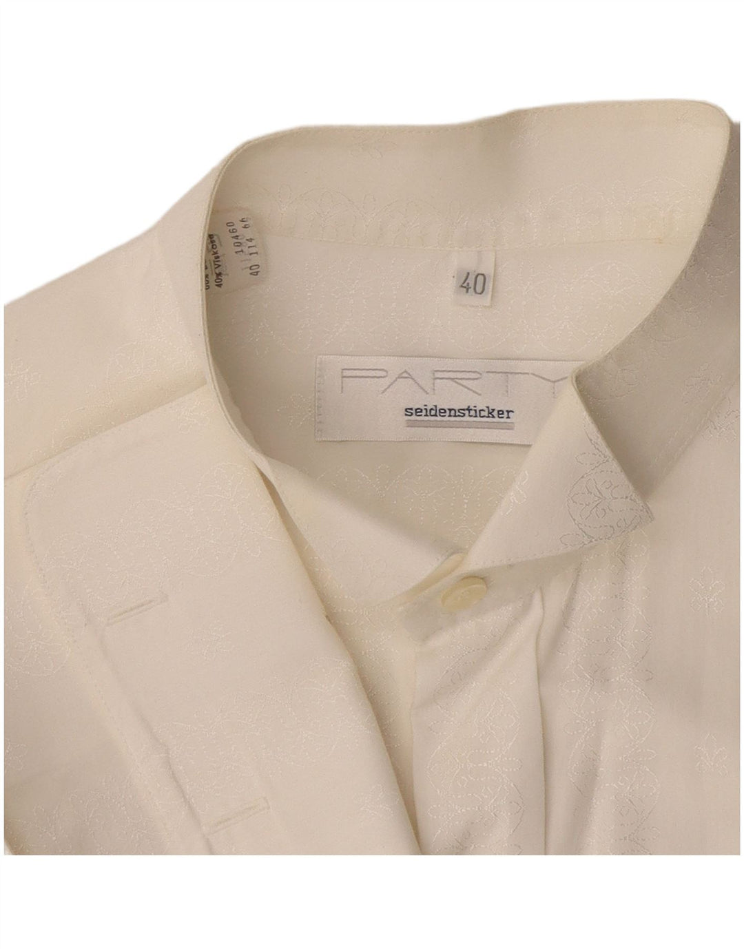 Seidensticker Camicia formale da uomo taglia 40 Cotone floreale bianco medio