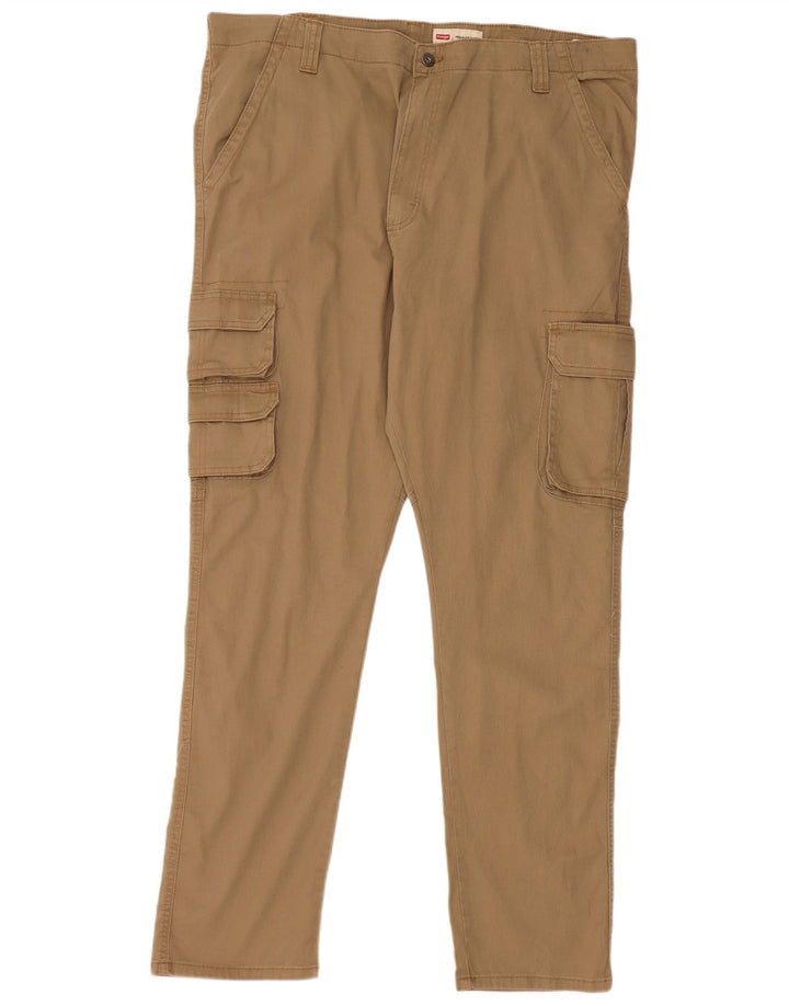 Pantaloni cargo affusolati regolari da uomo WRANGLER W40 L32 in cotone beige