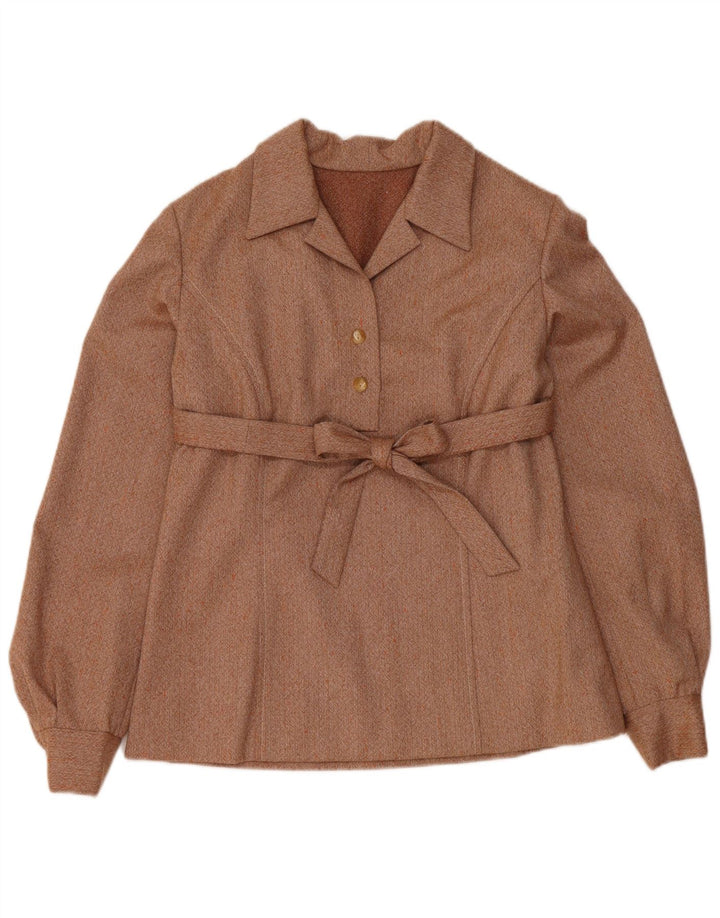 Set gonna vintage da donna in 2 pezzi UK 12 medio W30 marrone
