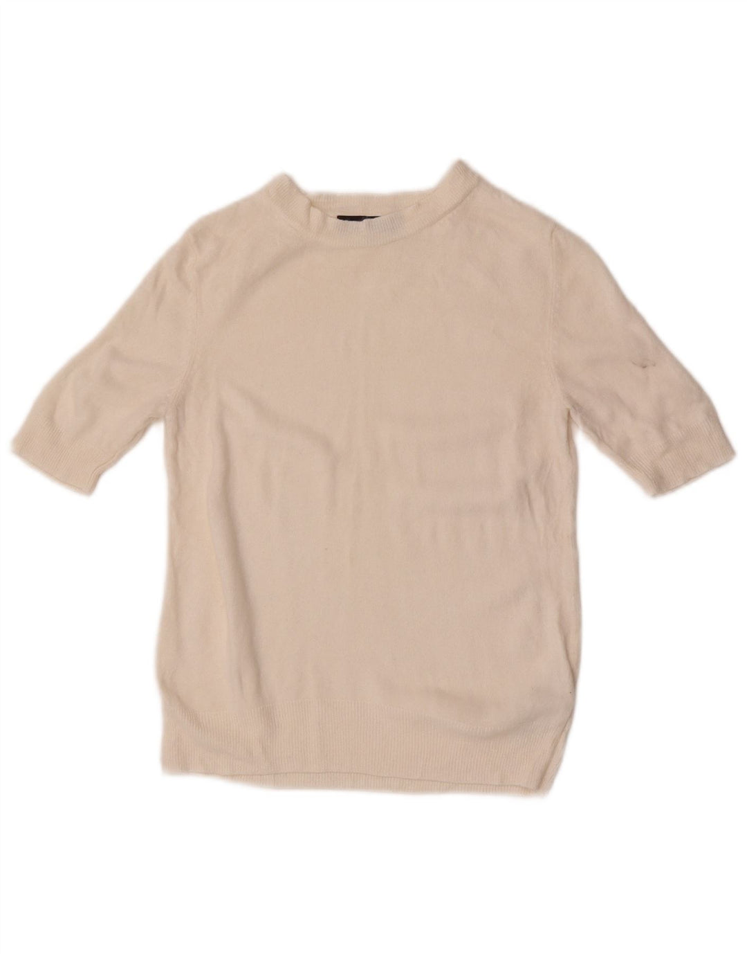 Maglione maglione con scollo a barca da donna Marks & Spencer UK 8 piccolo bianco sporco