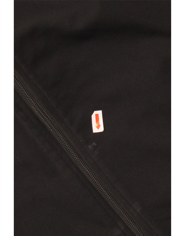 Giacca da tuta da donna ADIDAS UK 12/14 poliestere nero medio