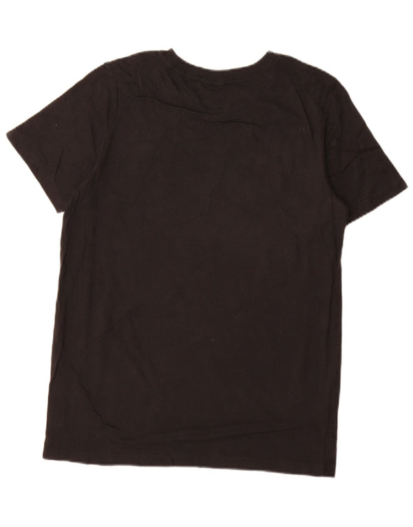 T-shirt grafica Adidas da donna con vestibilità regolare, UK 14, grande, cotone nero