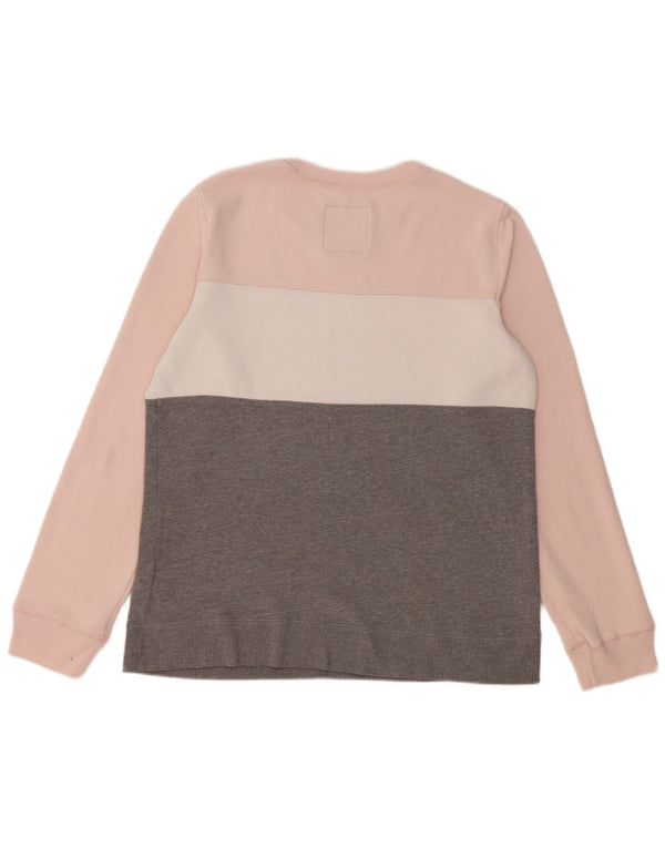 Felpa con grafica da donna HOLLISTER UK 16 Large Grey Colourblock