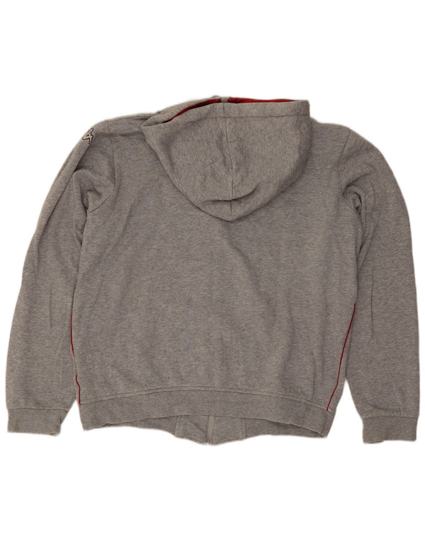Maglione con cappuccio e zip grafica da donna Kappa UK 14 Cotone grigio medio