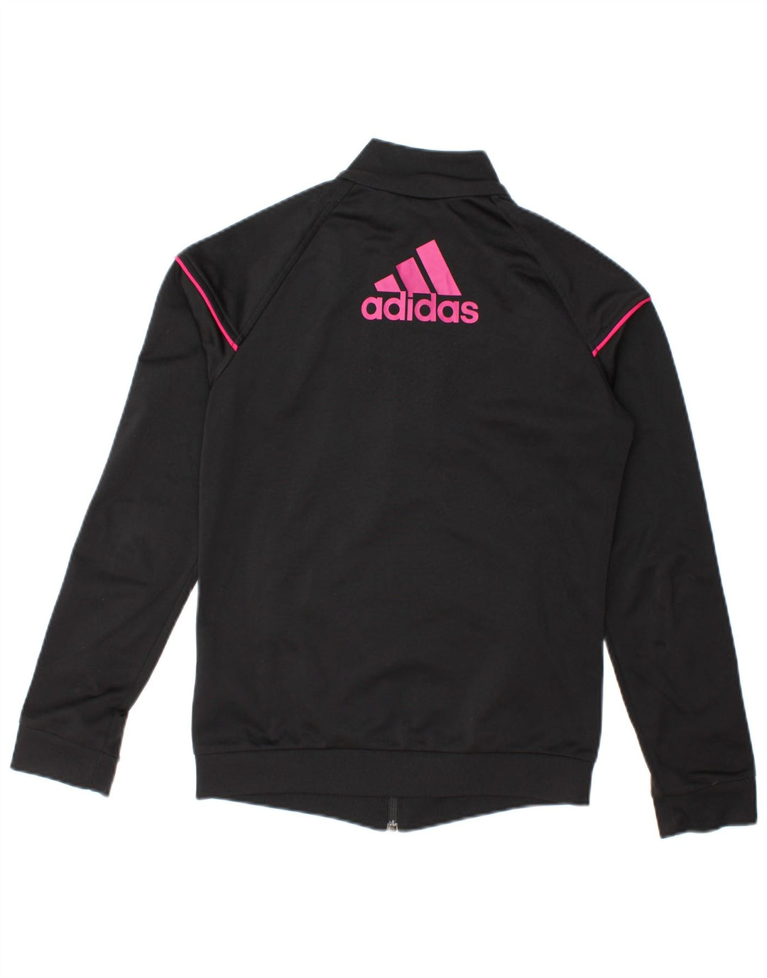 Giacca da ginnastica grafica da donna Adidas UK 8/10 piccola poliestere nero