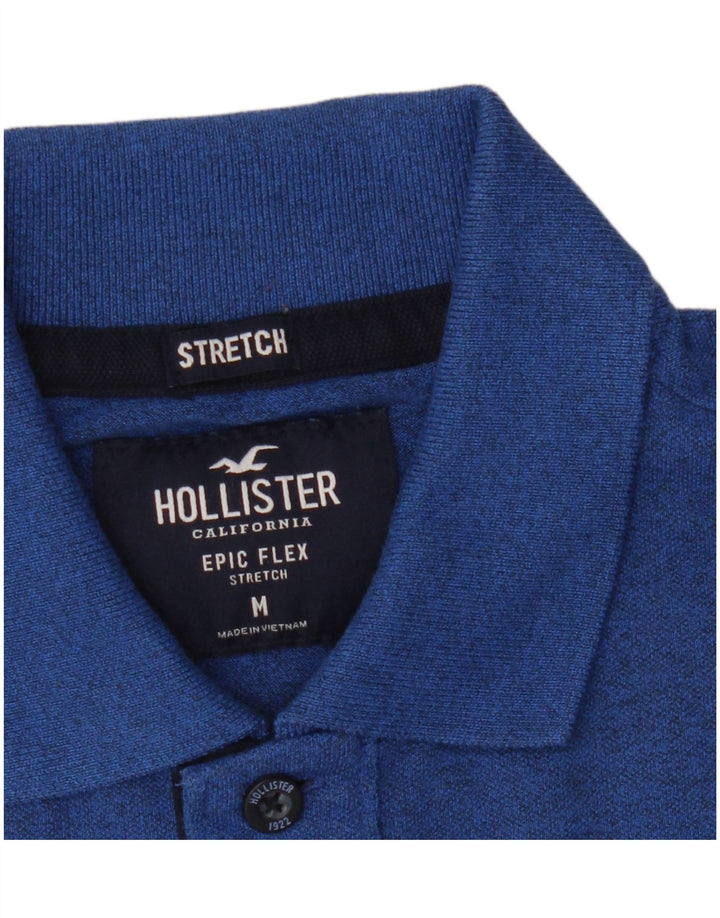Polo elasticizzata da uomo Hollister blu medio