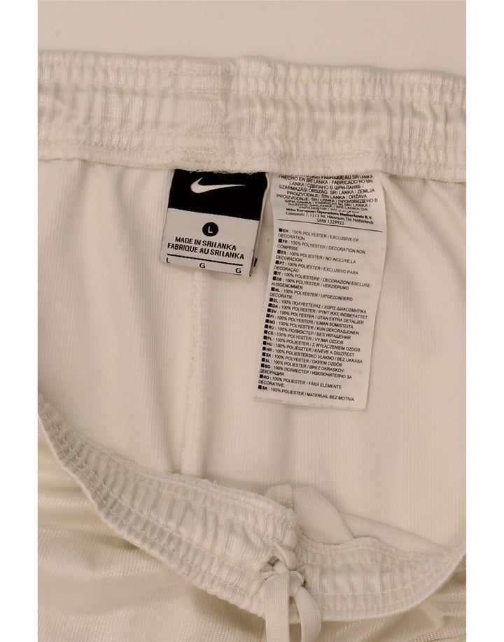 Pantaloncini sportivi da uomo Nike Large bianchi in poliestere