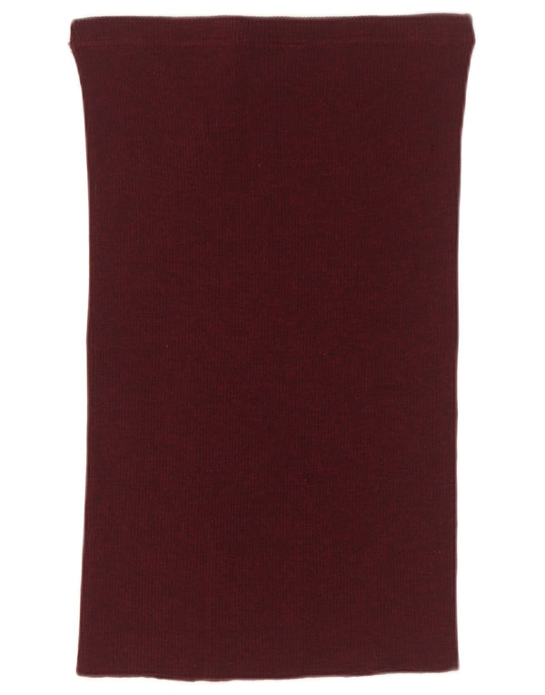 Gonna dritta da donna Sevres IT 44 media W34 lana vergine bordeaux