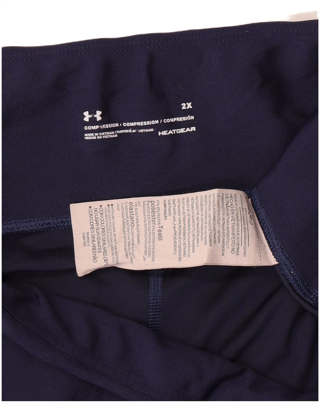 Leggings Capri a compressione da donna Under Armour UK 20 2XL Blu Navy Sport