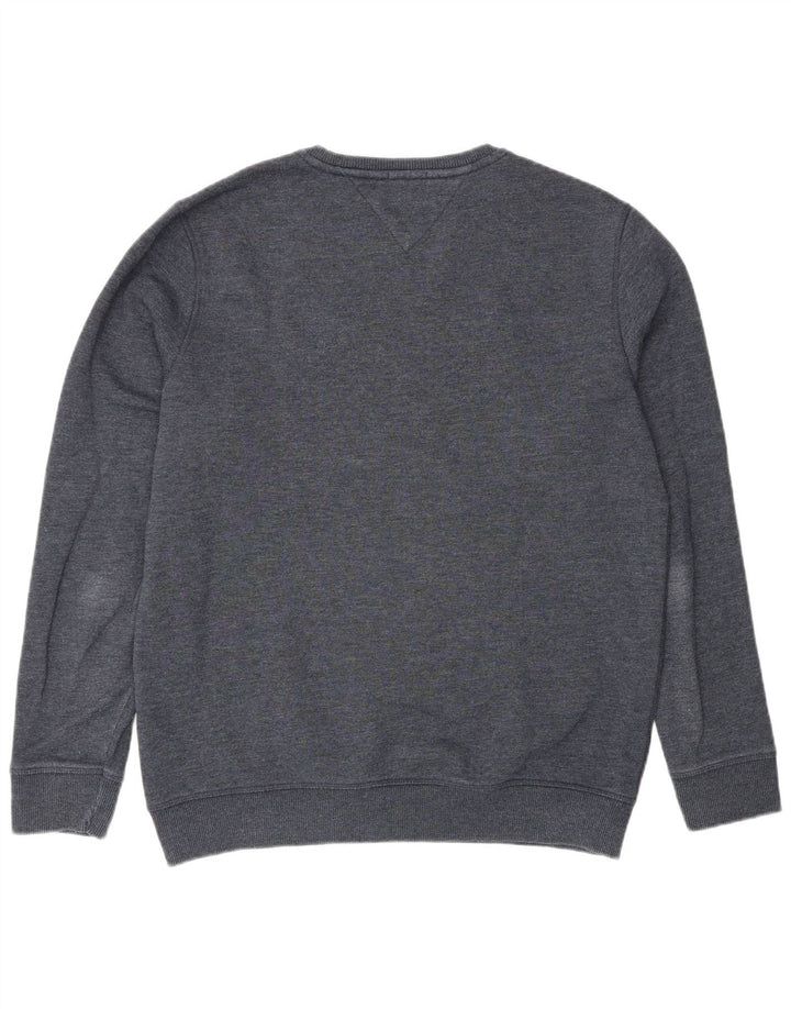 Tommy Hilfiger Uomo Regular Fit Felpa Maglione Grande Blu Navy Cotone