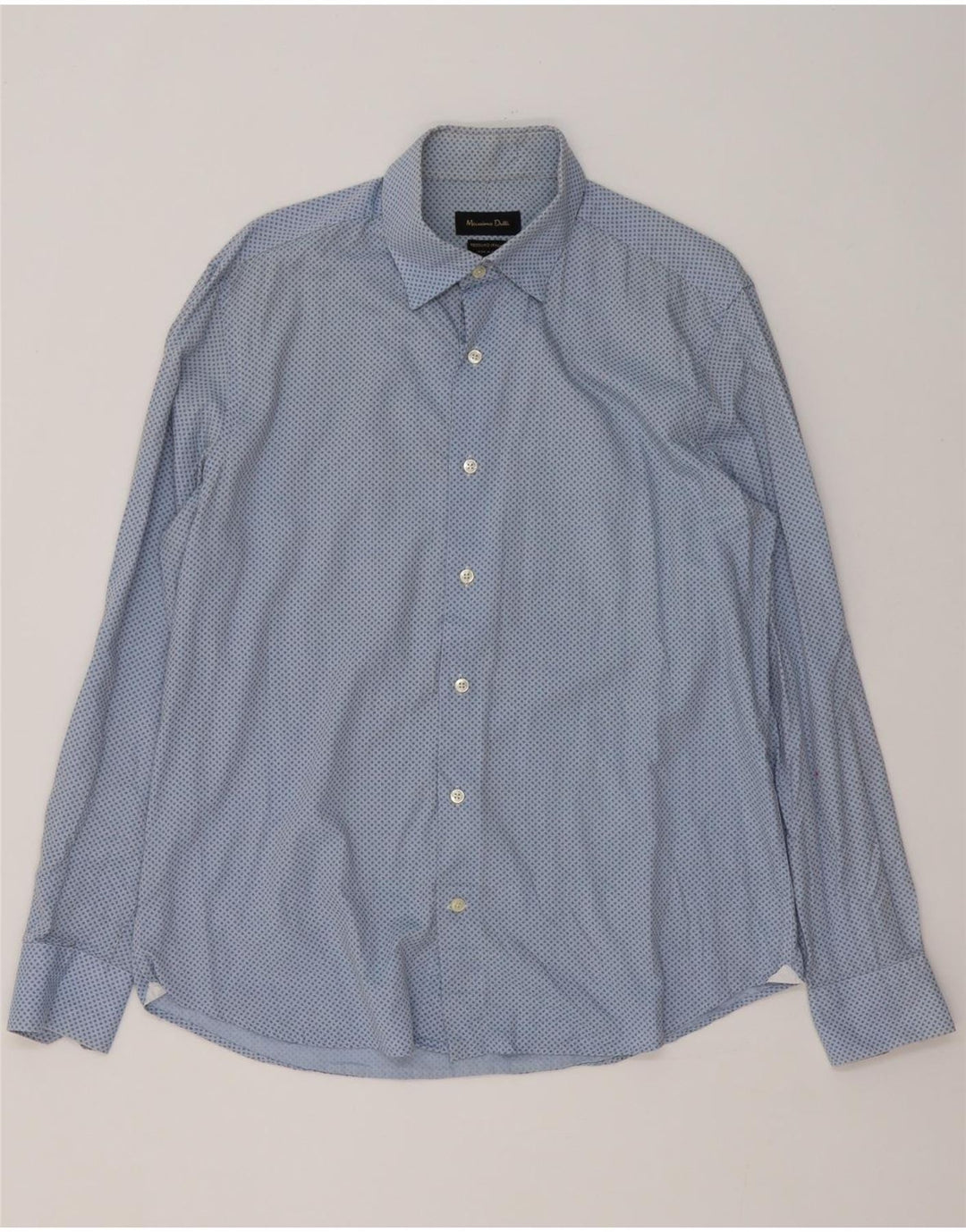 Camicia da uomo Massimo Dutti taglia 43 grande blu maculato