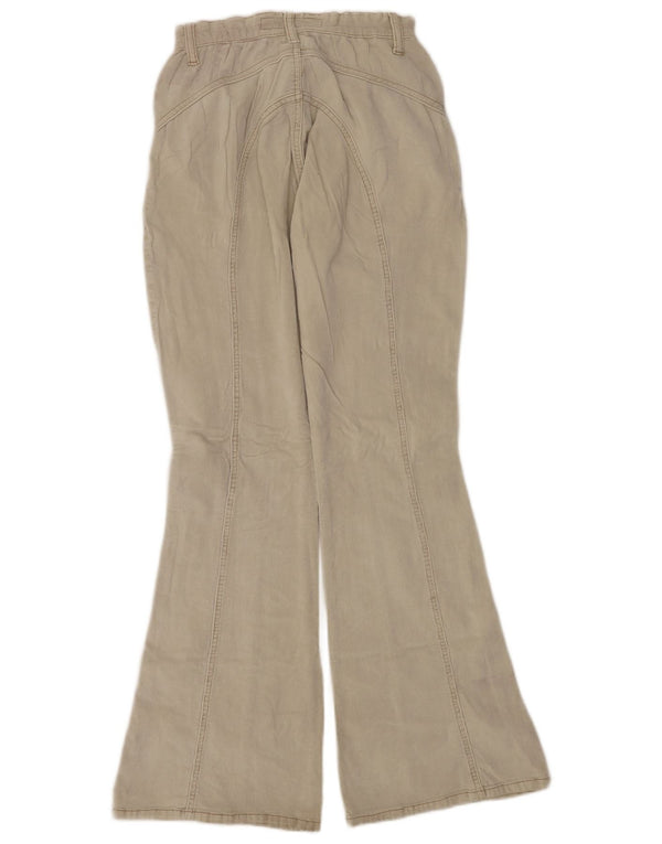 Pantaloni di velluto a coste svasati da donna Fishbone W27 L32 Beige
