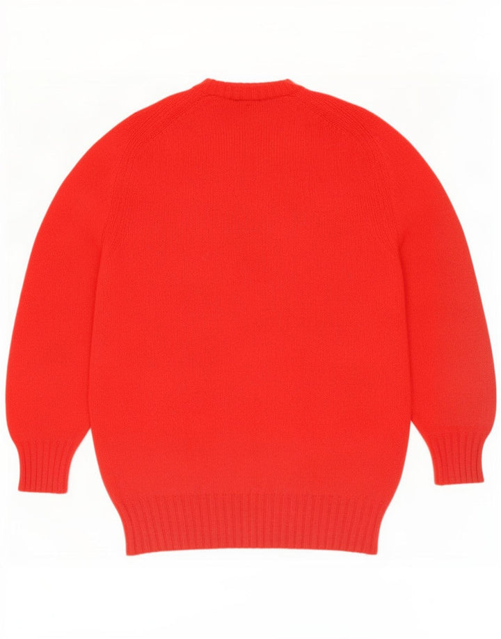 Maglione girocollo da uomo Flipper piccolo in lana rossa