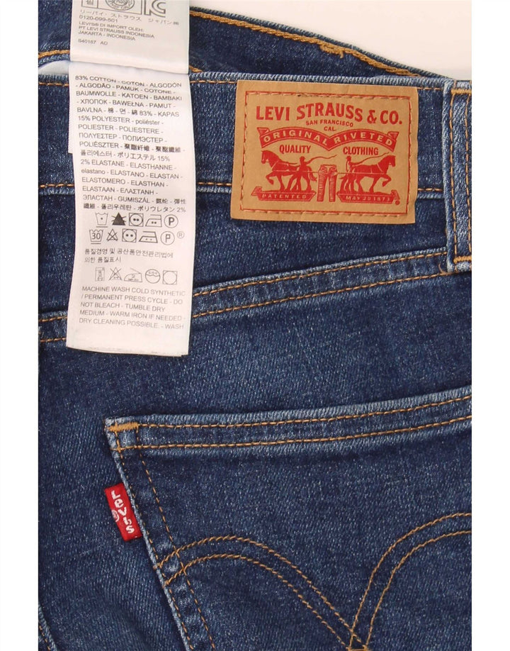Pantaloncini di jeans da donna Levi's W25 XS cotone blu navy