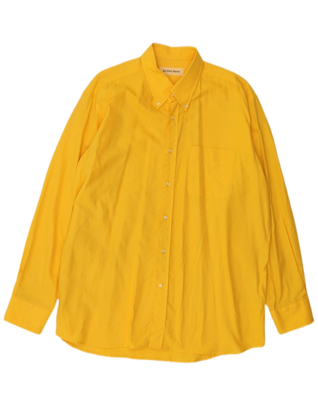 Camicia da uomo Jacque Britt taglia 44 XL cotone giallo