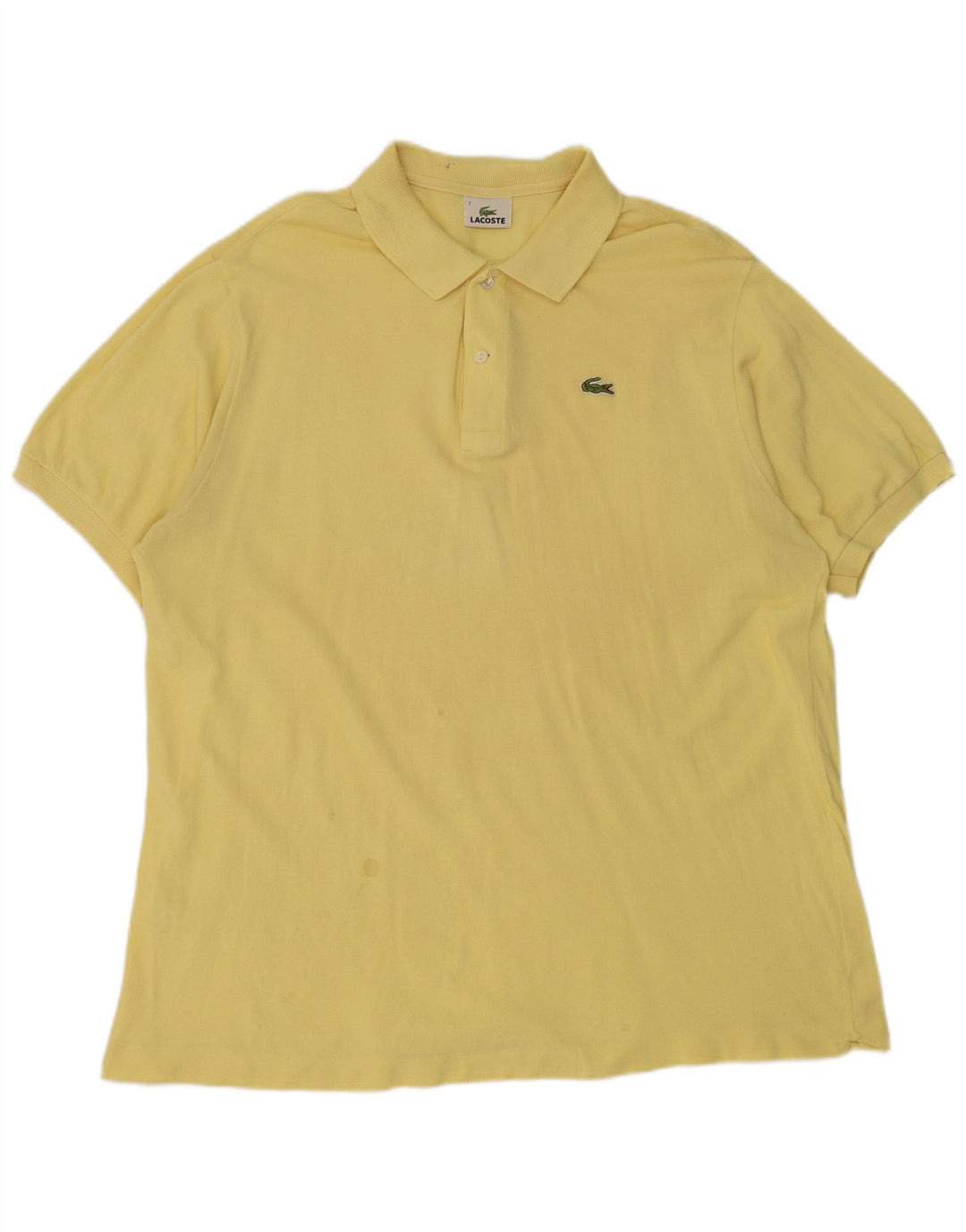 Polo da uomo Lacoste taglia 7 2XL cotone giallo