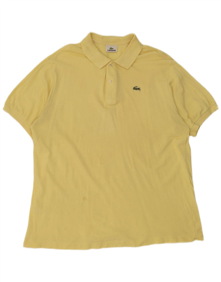 Polo da uomo Lacoste taglia 7 2XL cotone giallo