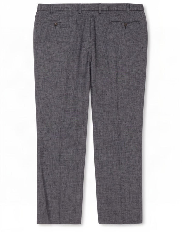 Pantaloni da abito dritti da uomo Marks & Spencer W42 L31 Lino grigio