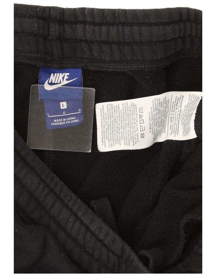 Pantaloni da tuta da uomo Nike Joggers grandi in cotone nero