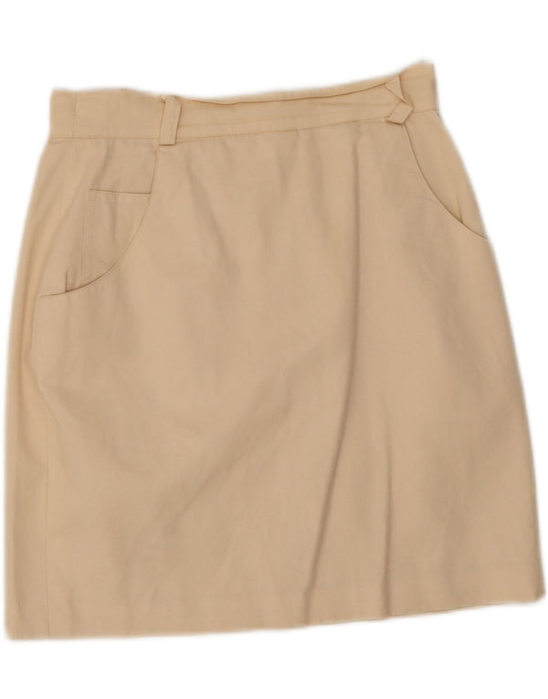 Gonna a tubino da donna Max Mara UK 8 piccola W24 cotone beige