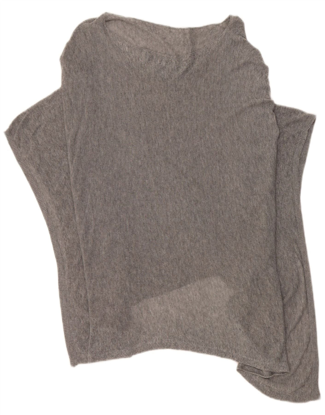 Maglione poncho da donna Jigsaw taglia unica Lyocell chiazzato grigio