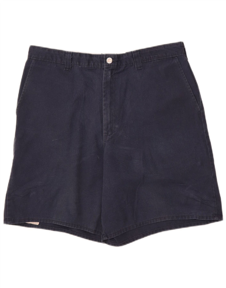 DICKIES Mens Cargo Shorts W36 Large Navy Blue Cotton