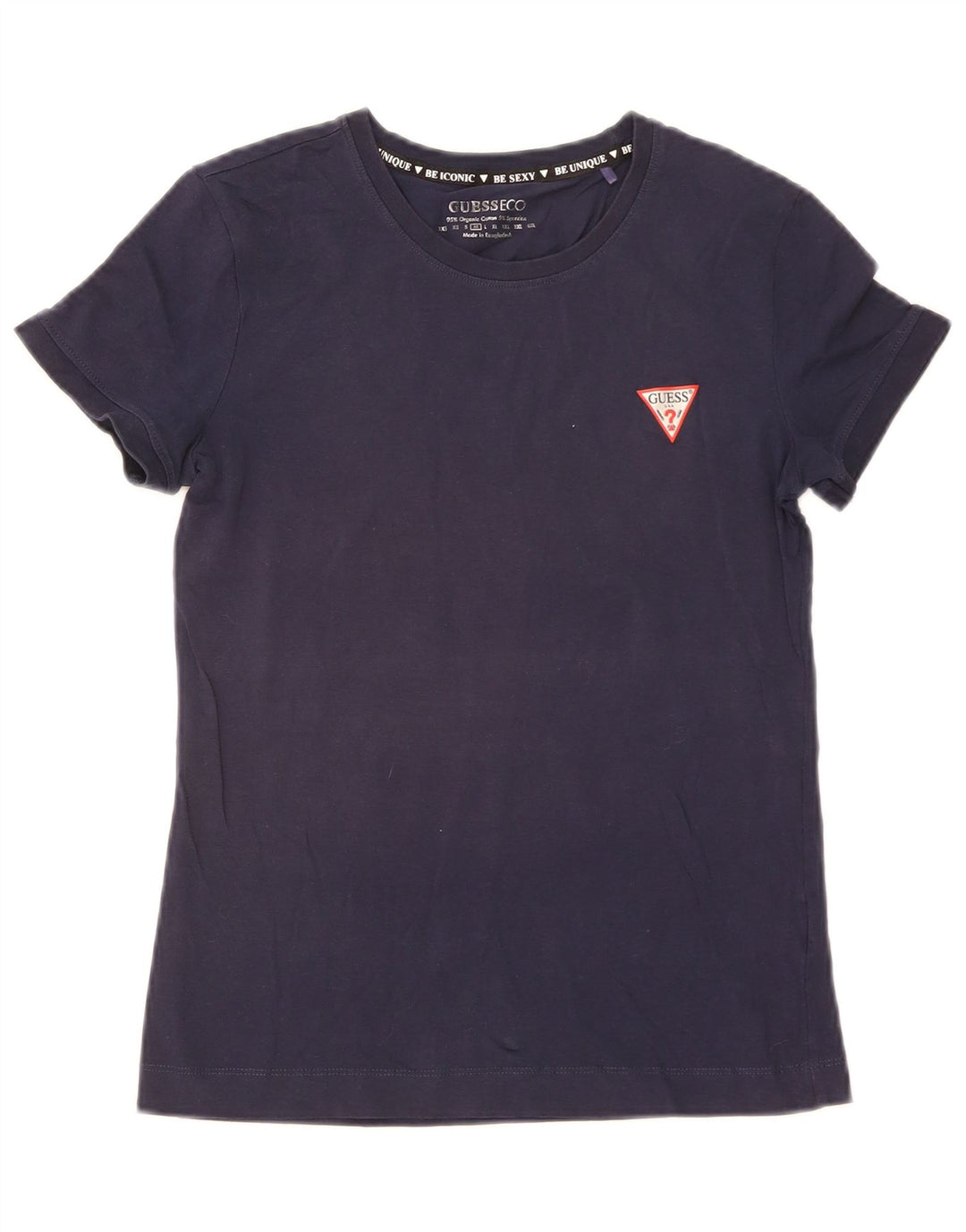 T-shirt da donna Guess Top UK 12 medio blu navy