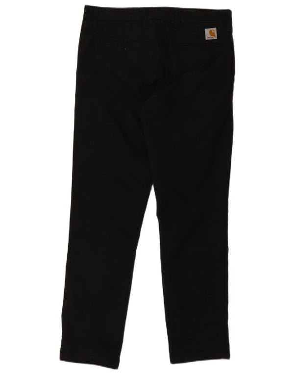 Pantaloni chino dritti Sid da uomo Carhartt W32 L30 cotone nero