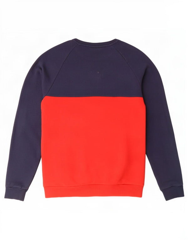 Fila Felpa da uomo Maglione in cotone color block medio blu navy