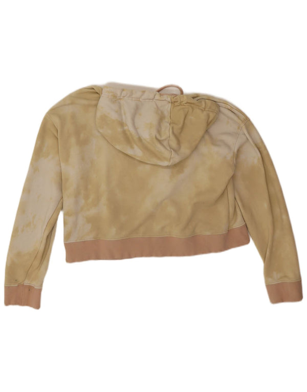 Felpa con cappuccio grafica oversize da donna Adidas UK 10 Small Beige Tie Dye