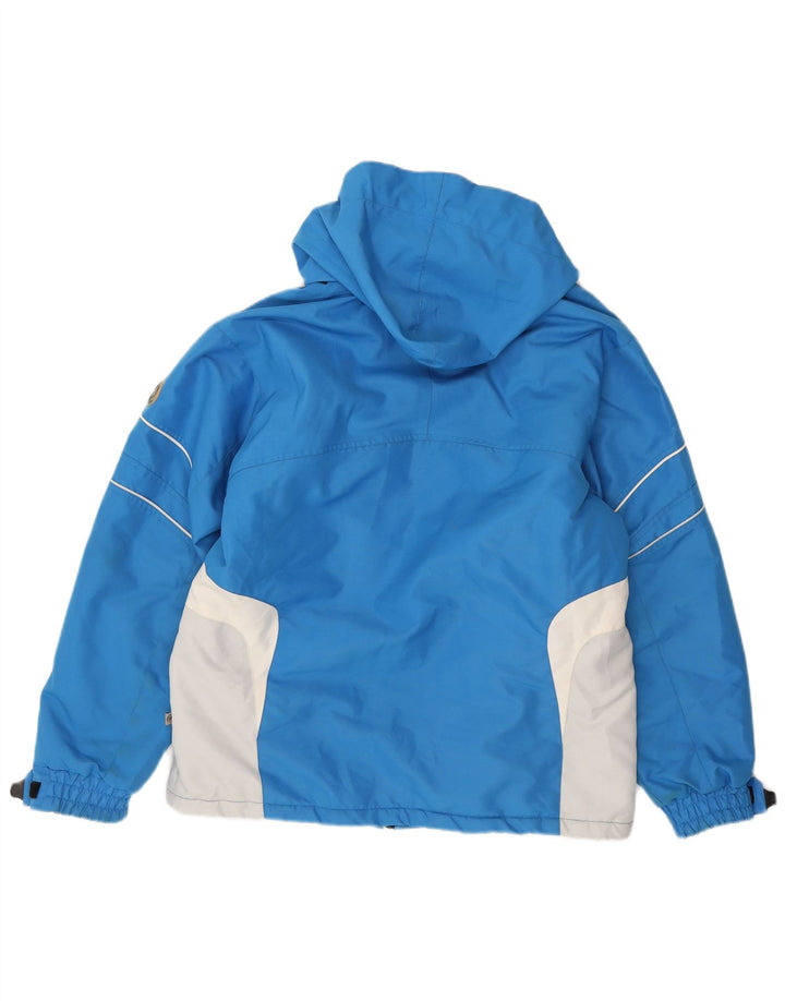 Giacca a vento con cappuccio da uomo BRUGI UK 38 Blu medio color block