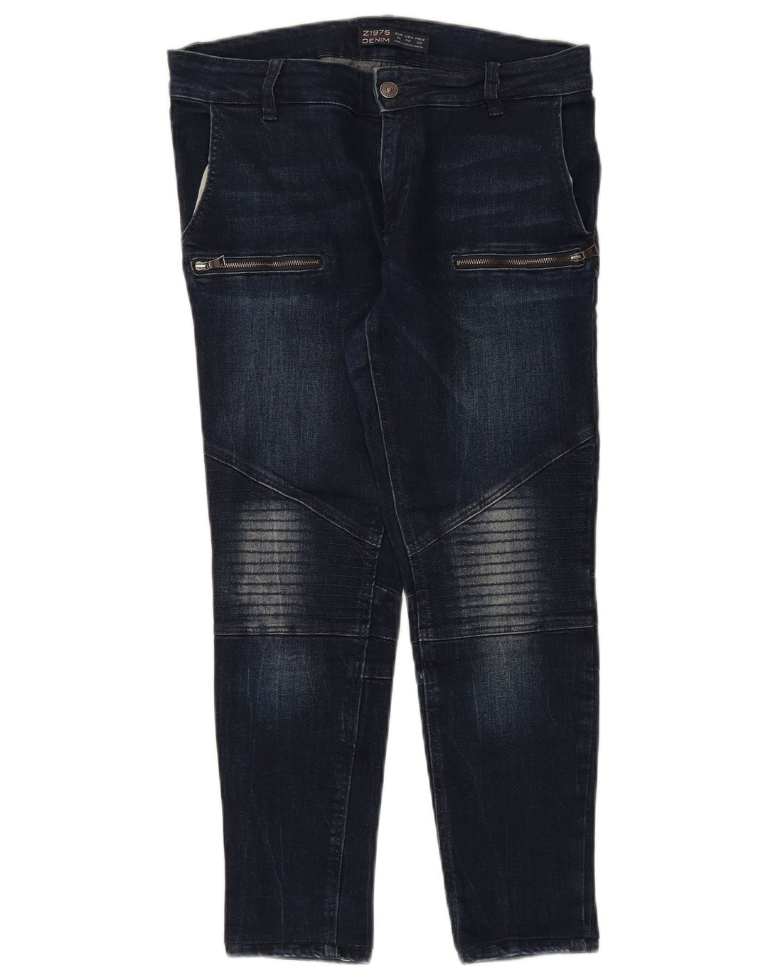 ZARA Womens Slim Jeans EU 38 Small W28 L25 Navy Blue Cotton
