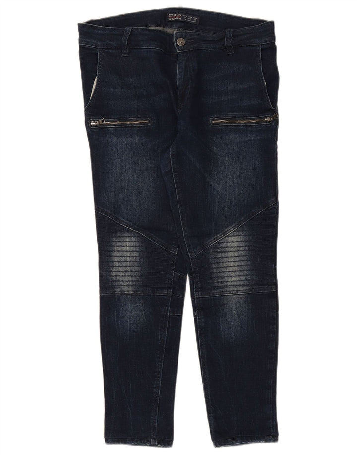 ZARA Womens Slim Jeans EU 38 Small W28 L25 Navy Blue Cotton