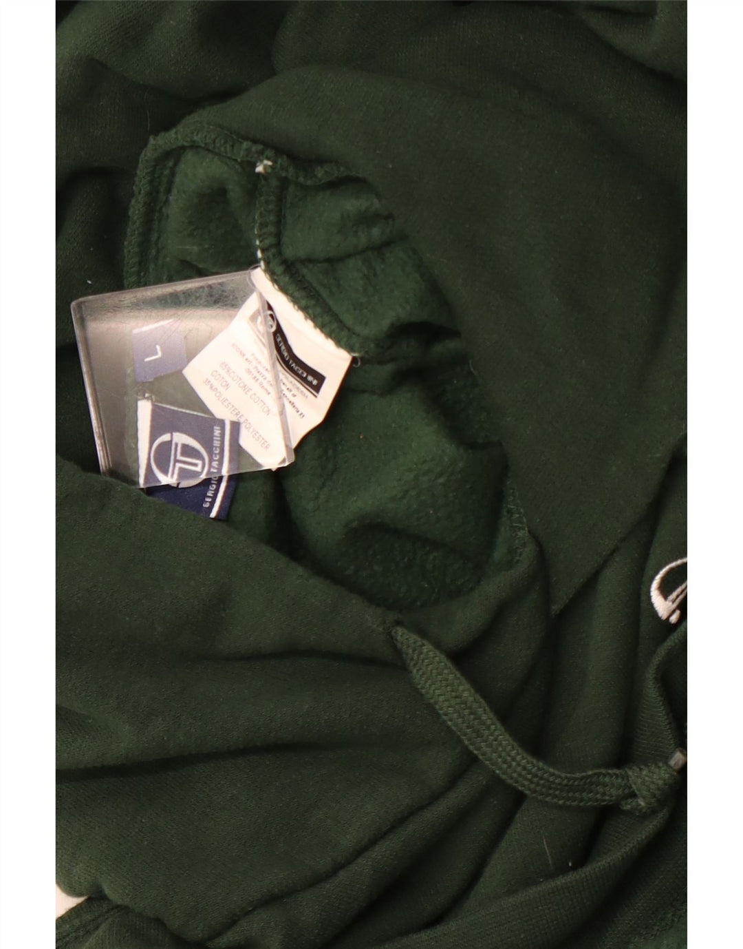 SERGIO TACCHINI Maglia con cappuccio da uomo grande in cotone verde