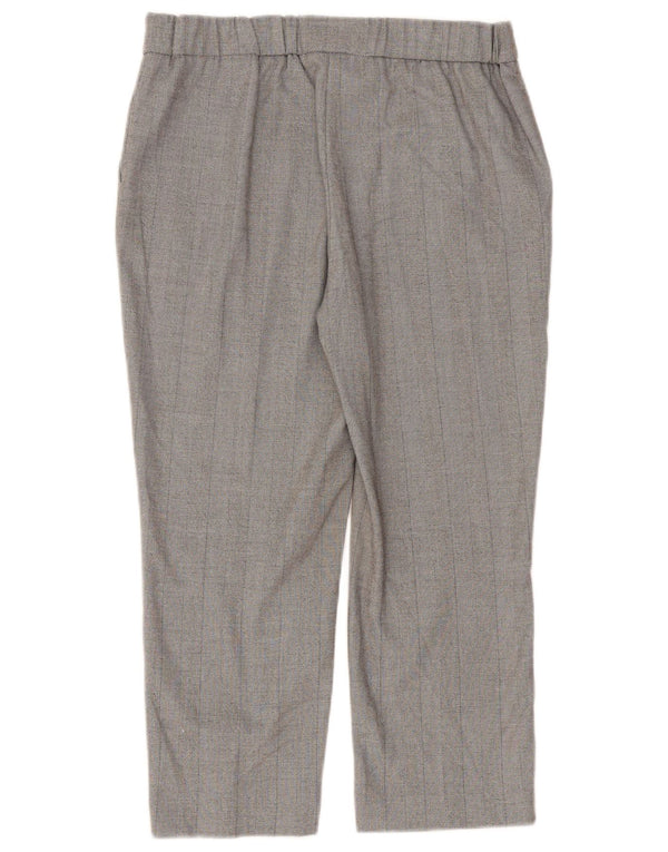 Pantaloni Capri dritti da donna Marks & Spencer UK 12 Medium W30 L23 Grigio