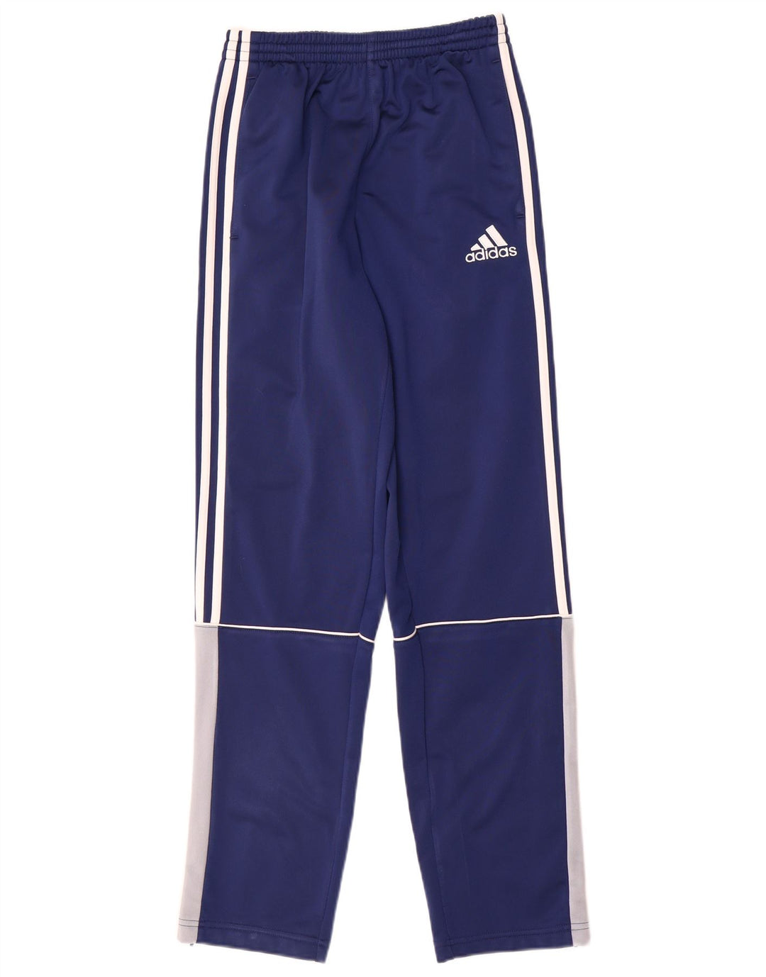 Pantaloni della tuta da ragazzo Adidas 13-14 anni in poliestere color block blu