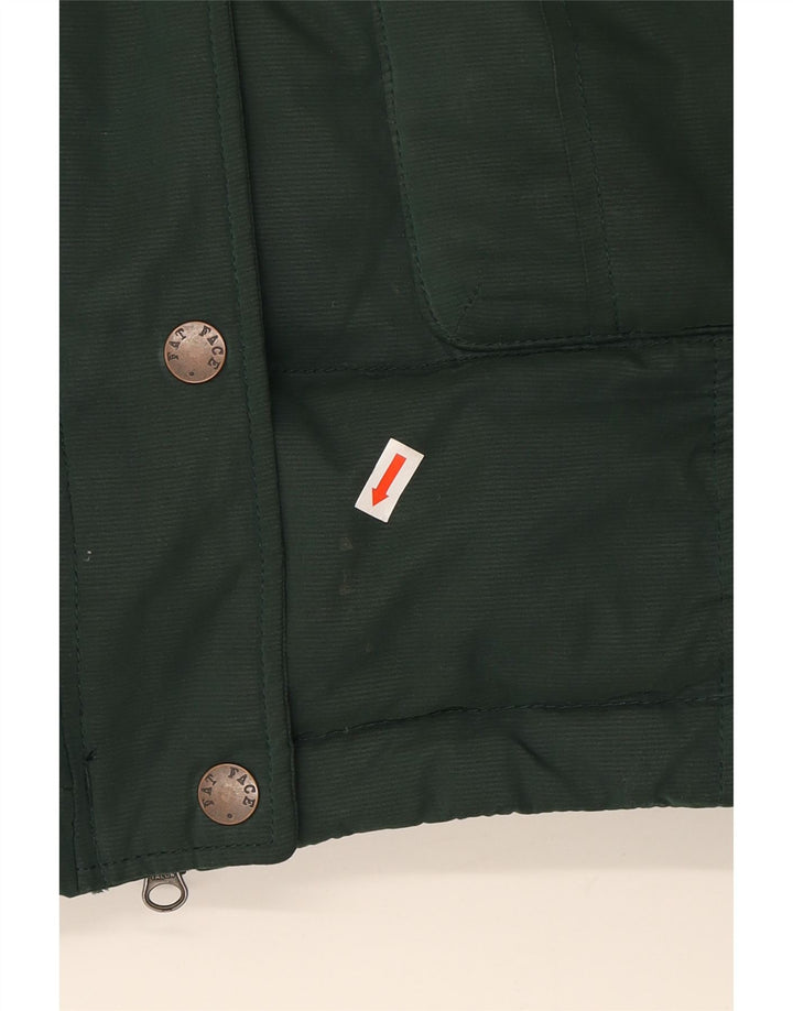 FAT FACE Womens Hooded Padded Jacket UK 14 Medium Green Polyester Vintage Fat Face and Second-Hand Fat Face from Messina Hembry 