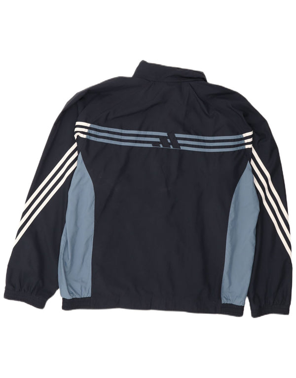Giacca da tuta da uomo Adidas UK 44/46 Large Blu Navy Colourblock