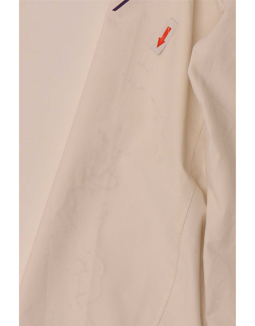 Giacca antipioggia con cappuccio grafica da donna Helly Hansen UK 10 Small bianca in poliammide