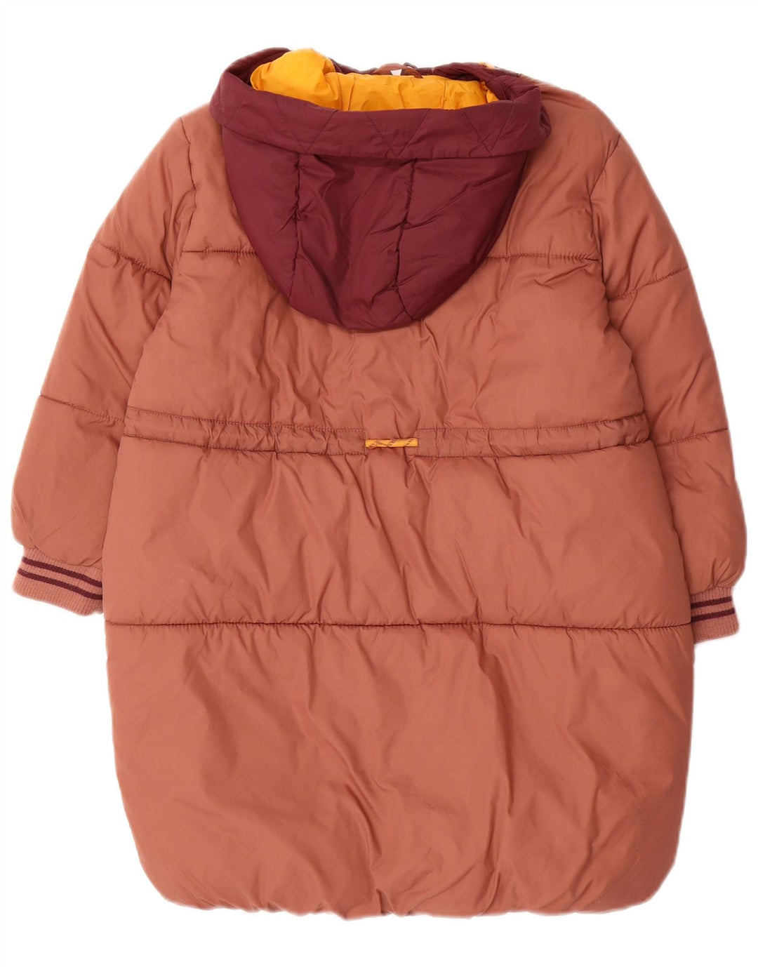 Giacca imbottita con cappuccio Zara per ragazze 8-9 anni Marrone Colourblock in poliammide