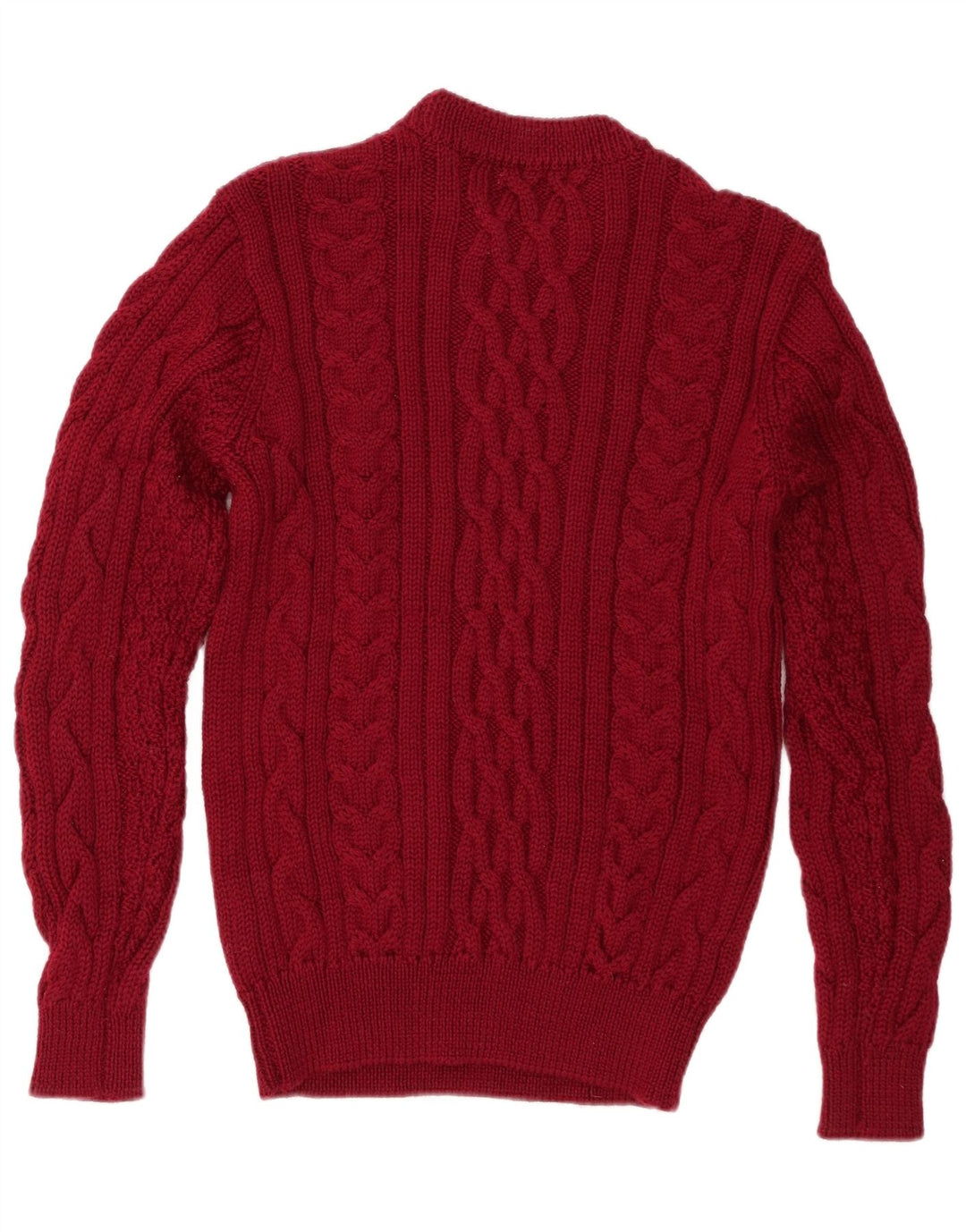 Maglione maglione girocollo da uomo WoolOvers in lana marrone medio media