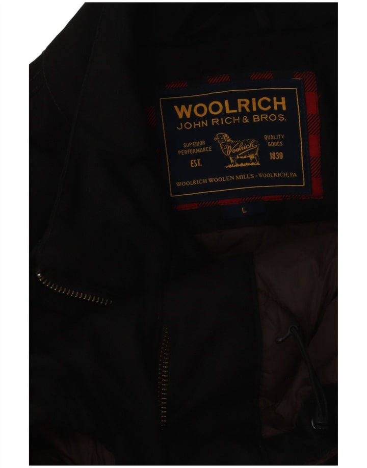 Giacca militare da uomo Woolrich UK 40 grande nera