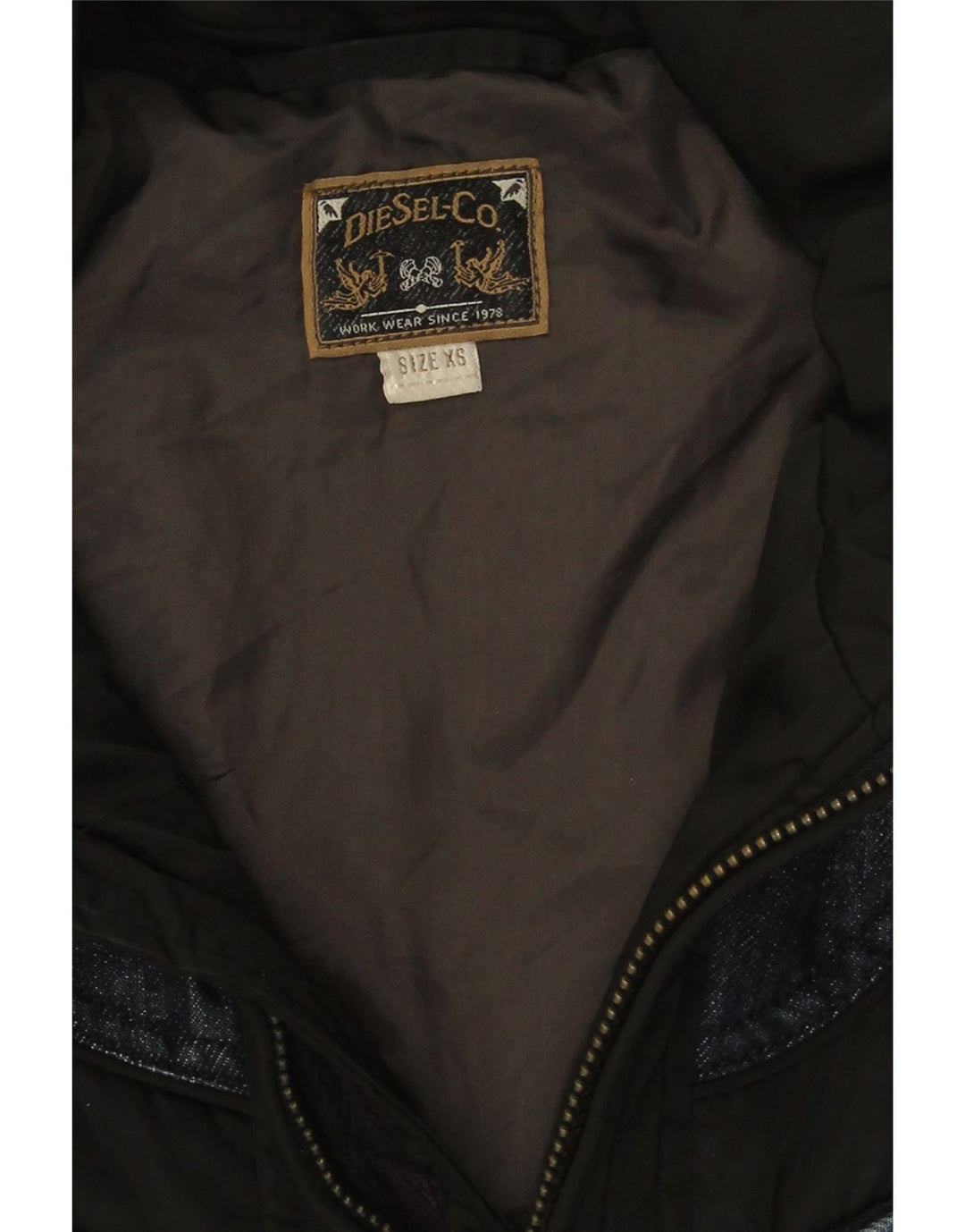 Giacca imbottita oversize con cappuccio da donna Diesel UK 6 XS nera