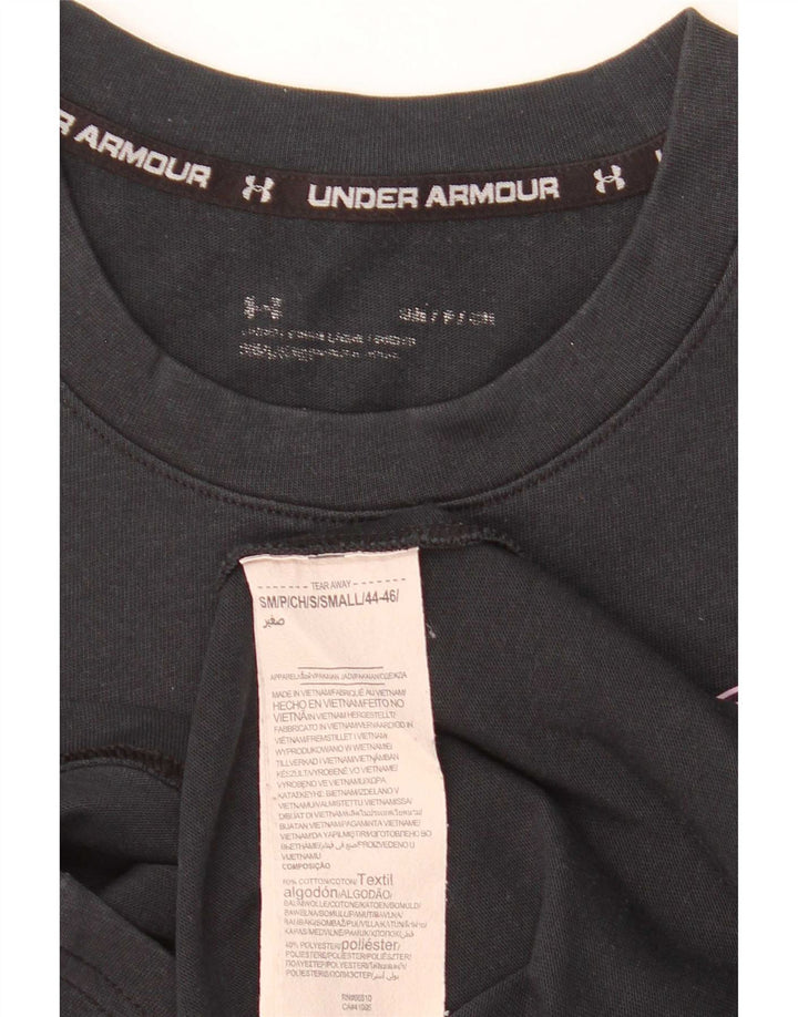 Maglietta grafica da uomo Under Armour Top Small in cotone nero