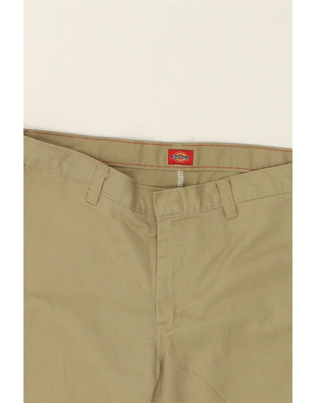DICKIES Womens Straight Chino Trousers W32 L29  Beige Polyester Vintage Dickies and Second-Hand Dickies from Messina Hembry 