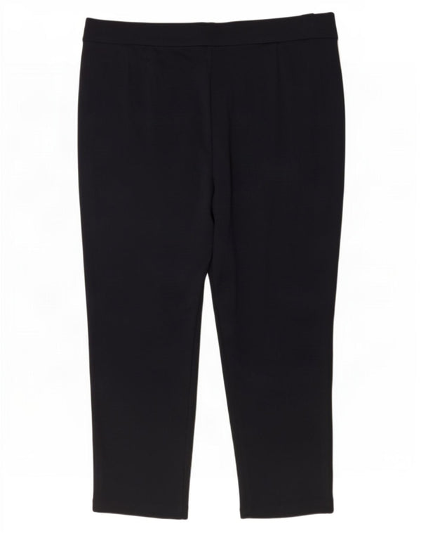 Pantaloni corti dritti da donna Marks & Spencer UK 18 XL W36 L23 Blu navy