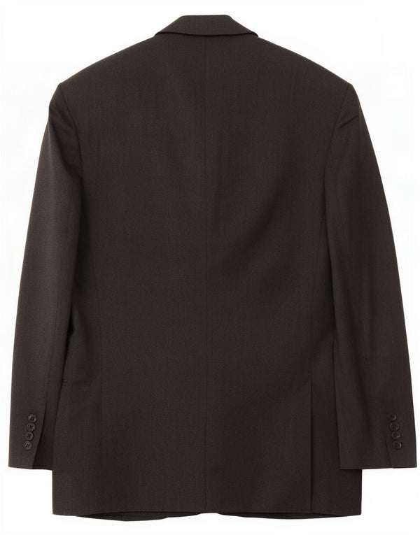 Yves Saint Laurent Mens Double Breasted Blazer Jacket Size 48 Large Grey